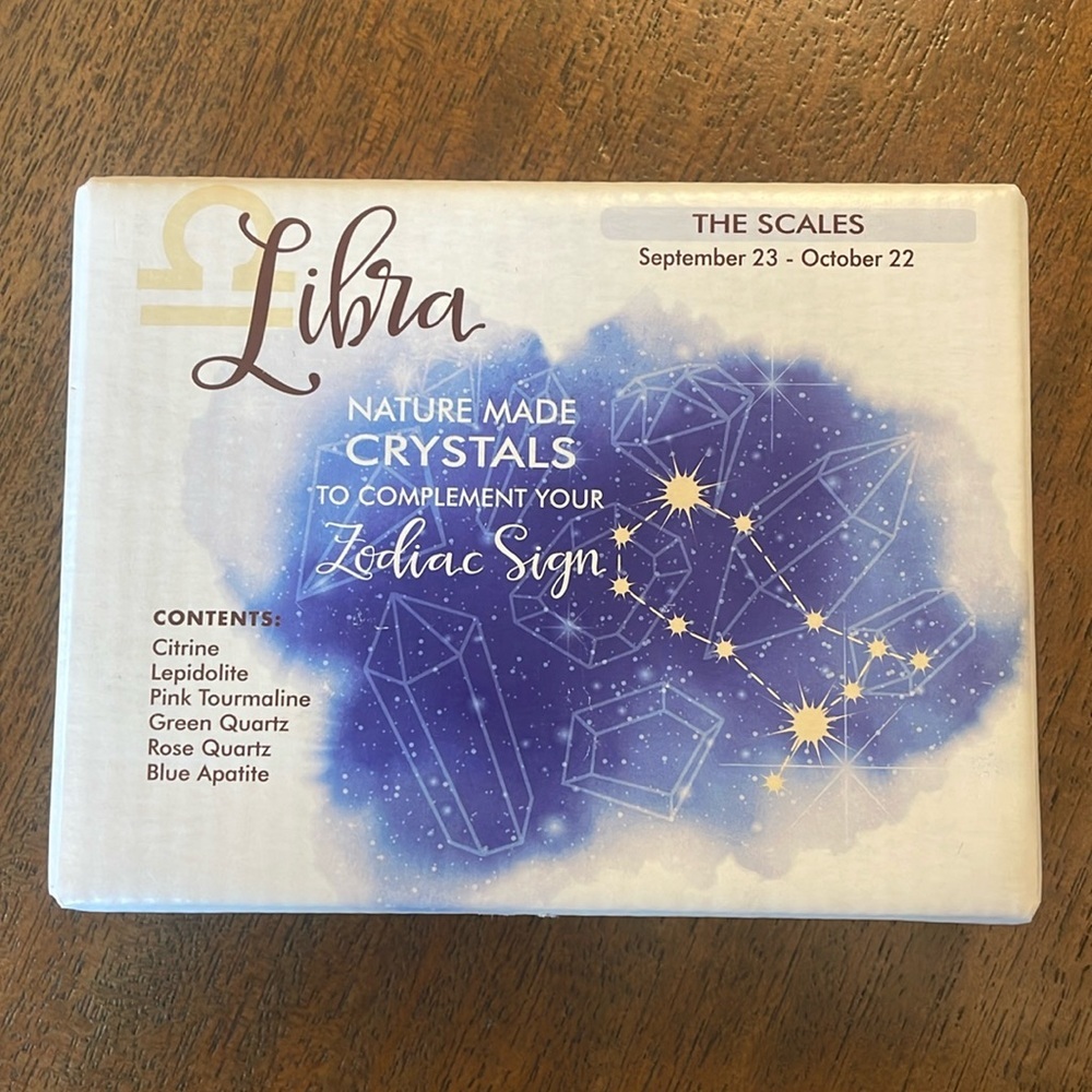 NWT Rock Paradise Libra zodiac crystal set